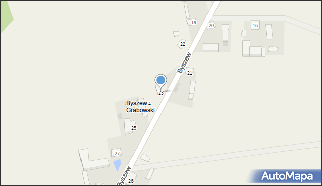 Byszew, Byszew, 23, mapa Byszew