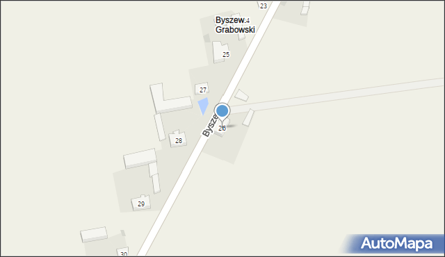Byszew, Byszew, 26, mapa Byszew