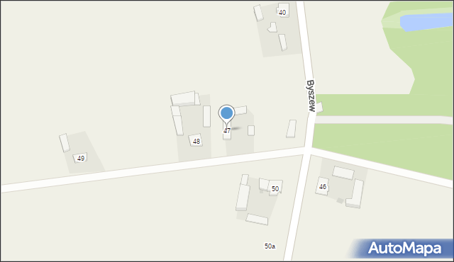 Byszew, Byszew, 47, mapa Byszew