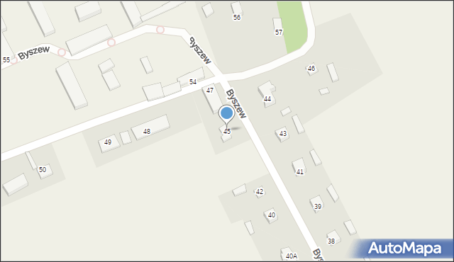 Byszew, Byszew, 45, mapa Byszew