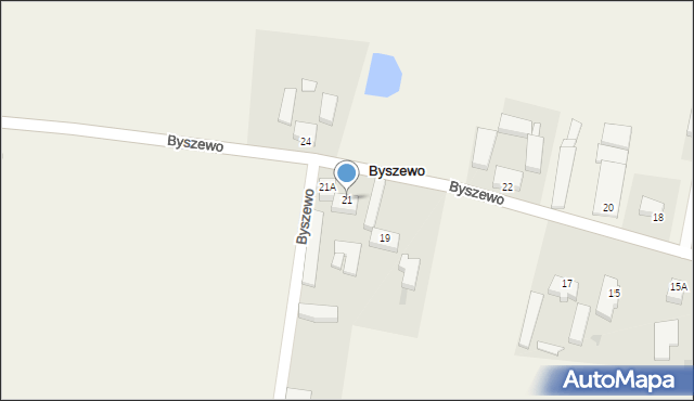 Byszewo, Byszewo, 21, mapa Byszewo