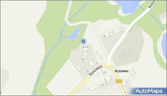 Byszewo, Byszewo, 7, mapa Byszewo