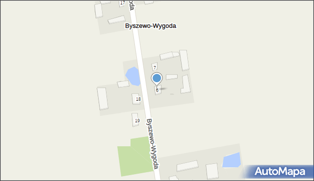Byszewo-Wygoda, Byszewo-Wygoda, 6, mapa Byszewo-Wygoda