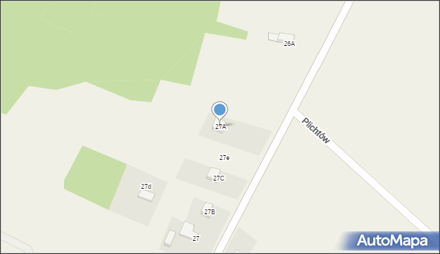 Byszewy, Byszewy, 27A, mapa Byszewy