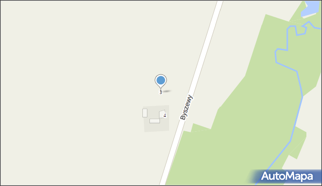 Byszewy, Byszewy, 3, mapa Byszewy
