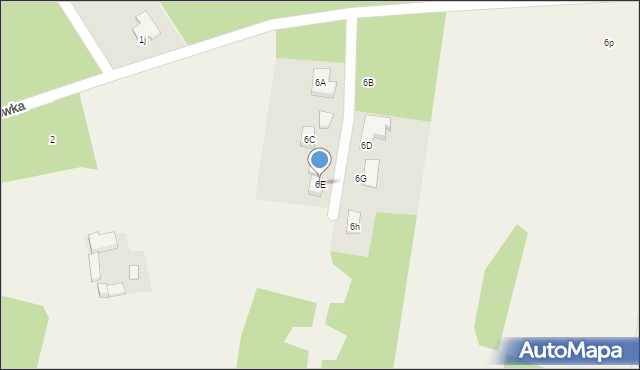 Byszewy, Byszewy, 6E, mapa Byszewy