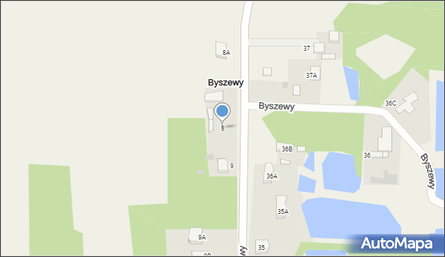 Byszewy, Byszewy, 8, mapa Byszewy