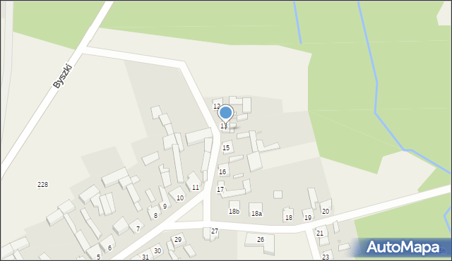 Byszki, Byszki, 14, mapa Byszki