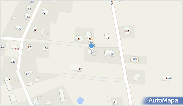 Byszki, Byszki, 82, mapa Byszki