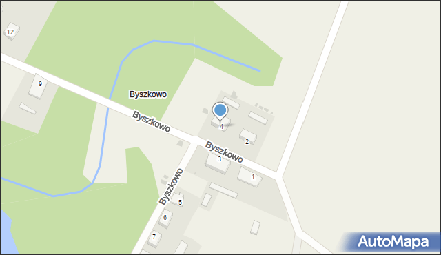 Byszkowo, Byszkowo, 4, mapa Byszkowo