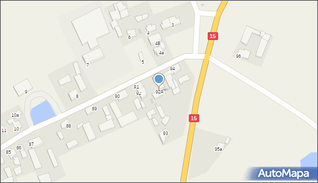 Byszwałd, Byszwałd, 92A, mapa Byszwałd