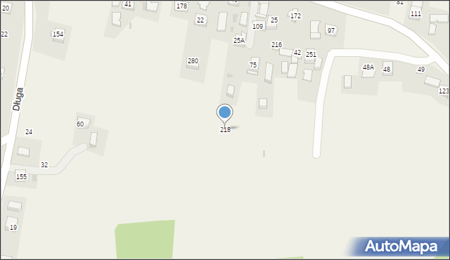 Byszyce, Byszyce, 218, mapa Byszyce