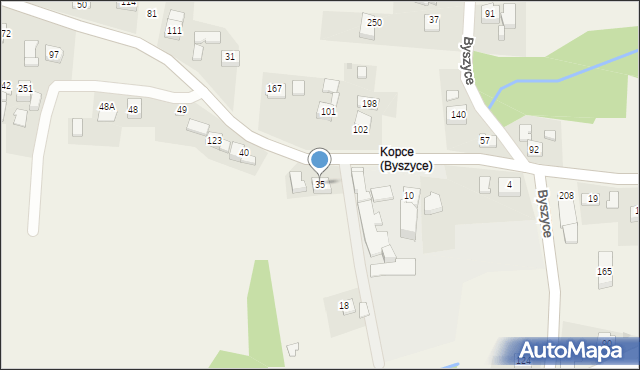 Byszyce, Byszyce, 35, mapa Byszyce