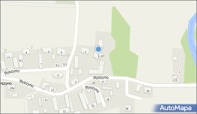 Byszyno, Byszyno, 2, mapa Byszyno