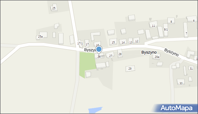 Byszyno, Byszyno, 26, mapa Byszyno