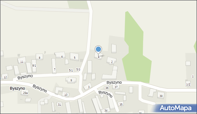 Byszyno, Byszyno, 4, mapa Byszyno