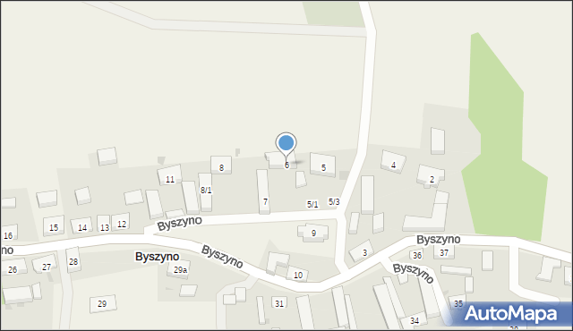 Byszyno, Byszyno, 6, mapa Byszyno