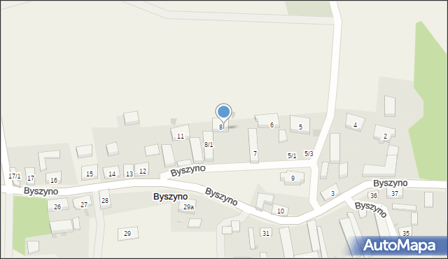 Byszyno, Byszyno, 8a, mapa Byszyno