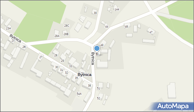 Bytnica, Bytnica, 50A, mapa Bytnica