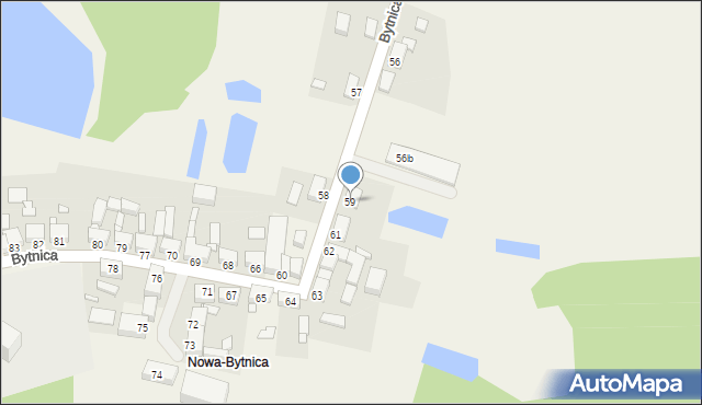 Bytnica, Bytnica, 59, mapa Bytnica
