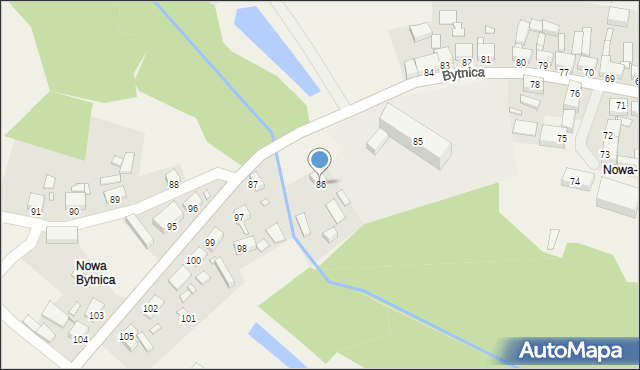 Bytnica, Bytnica, 86, mapa Bytnica