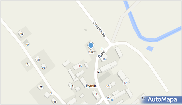 Bytnik, Bytnik, 19A, mapa Bytnik