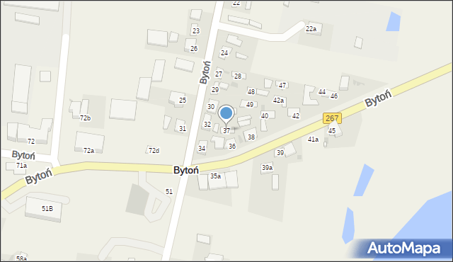 Bytoń, Bytoń, 37, mapa Bytoń