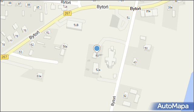 Bytoń, Bytoń, 53, mapa Bytoń