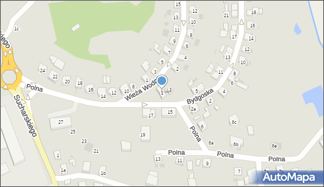 Bytów, Bydgoska, 1, mapa Bytów