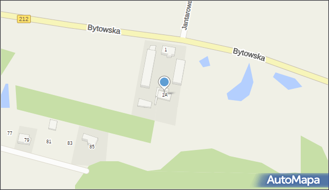 Charzykowy, Bytowska, 1A, mapa Charzykowy