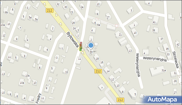 Chojnice, Bytowska, 20, mapa Chojnic