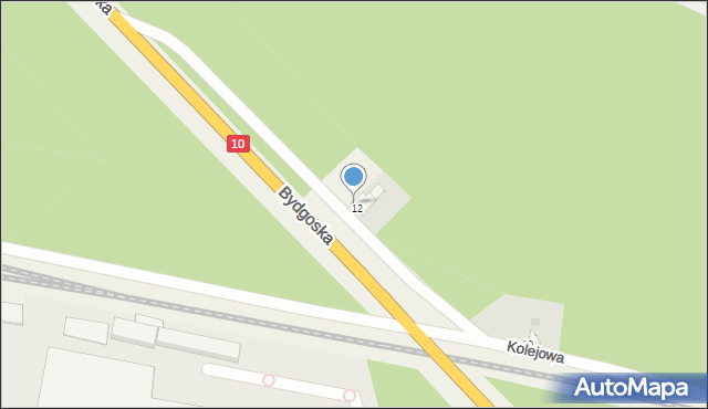 Cierpice, Bydgoska, 12/3, mapa Cierpice