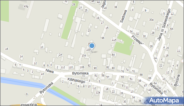 Czeladź, Bytomska, 94, mapa Czeladź