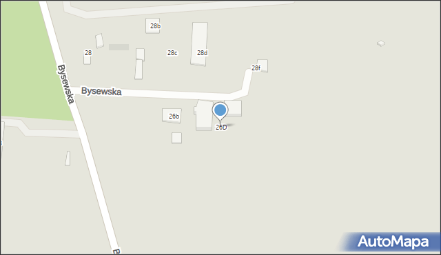 Gdańsk, Bysewska, 26D, mapa Gdańska