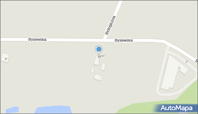 Gdańsk, Bysewska, 33, mapa Gdańska