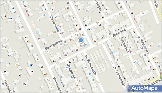 Gdynia, Bytomska, 28, mapa Gdyni