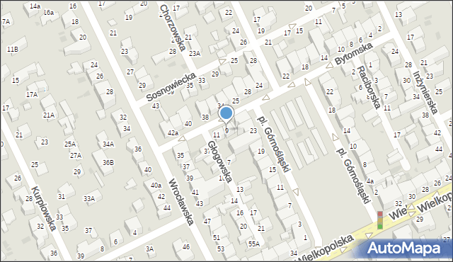 Gdynia, Bytomska, 9, mapa Gdyni