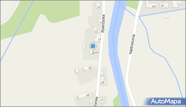 Gorzanów, Bystrzycka, 14, mapa Gorzanów