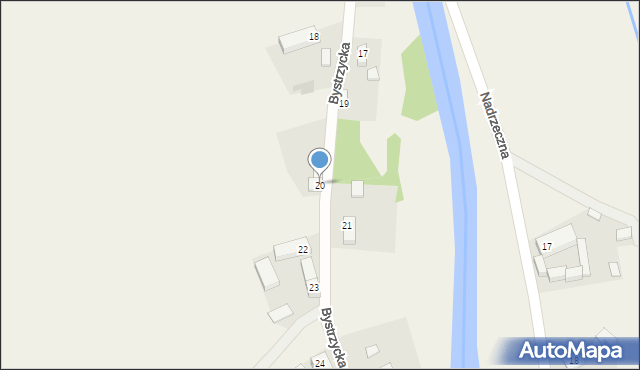 Gorzanów, Bystrzycka, 20, mapa Gorzanów