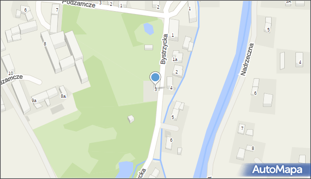 Gorzanów, Bystrzycka, 3, mapa Gorzanów