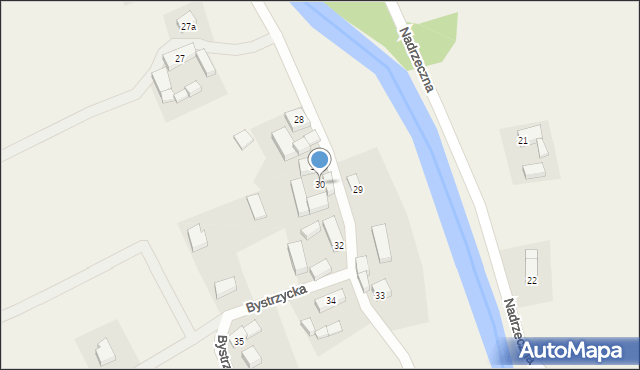 Gorzanów, Bystrzycka, 30, mapa Gorzanów