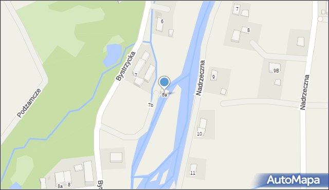Gorzanów, Bystrzycka, 6a, mapa Gorzanów