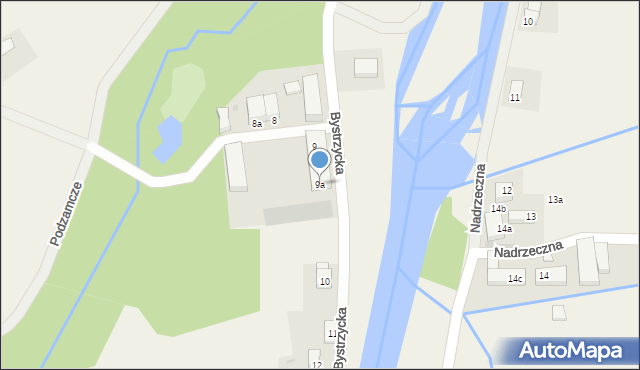 Gorzanów, Bystrzycka, 9a, mapa Gorzanów