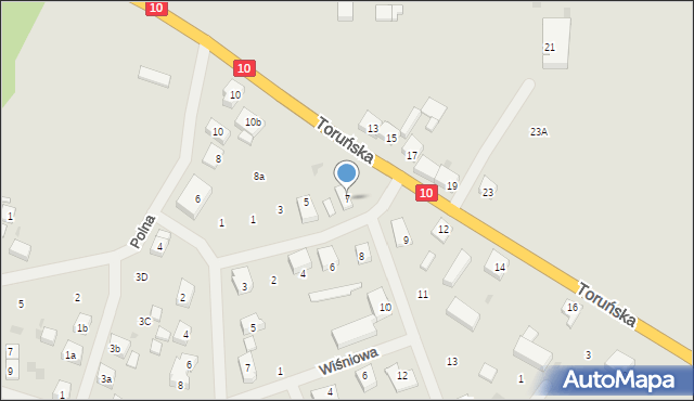 Kalisz Pomorski, Bydgoska, 7, mapa Kalisz Pomorski