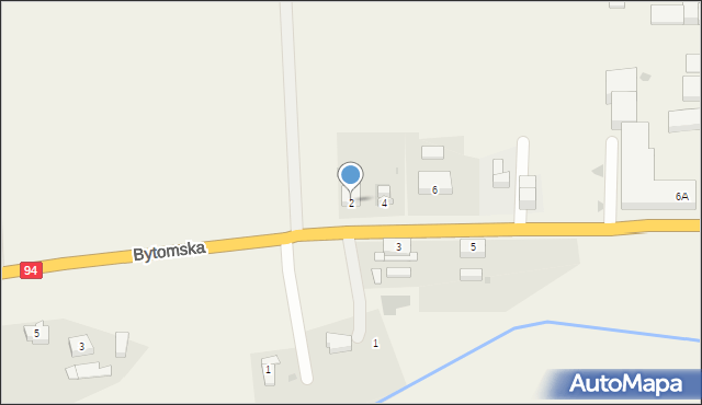 Karchowice, Bytomska, 2, mapa Karchowice