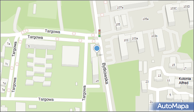 Katowice, Bytkowska, 100, mapa Katowic