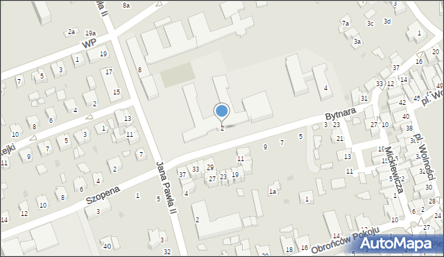 Kolbuszowa, Bytnara-Rudego Jana, 2, mapa Kolbuszowa