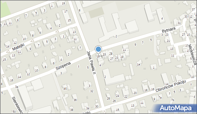 Kolbuszowa, Bytnara-Rudego Jana, 37, mapa Kolbuszowa