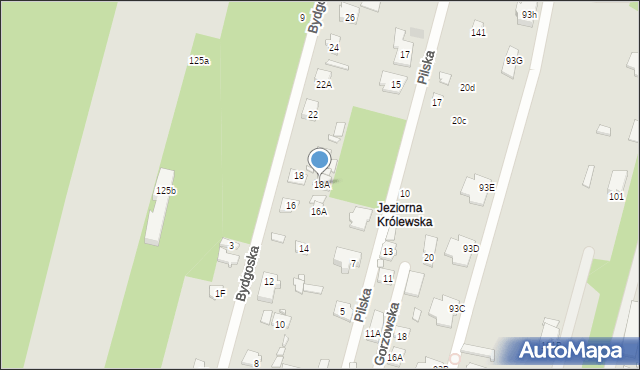 Konstancin-Jeziorna, Bydgoska, 18A, mapa Konstancin-Jeziorna