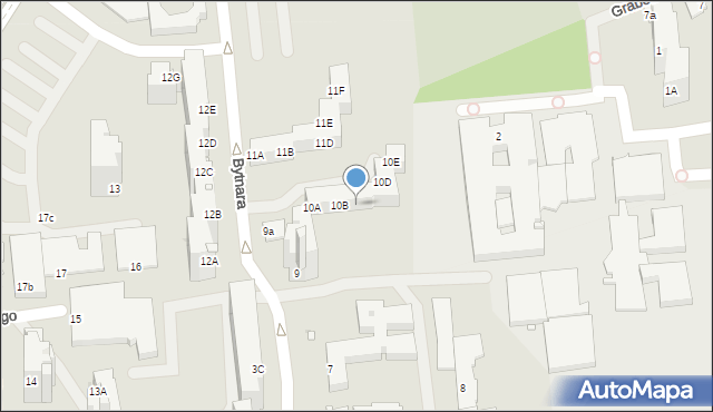 Opole, Bytnara Rudego Jana, 10C, mapa Opola